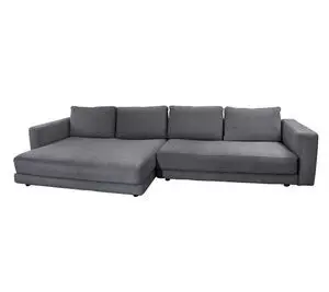 Cane-Line - Scale 2-pers. sofa m/dobbelt daybed & armlæn  Dark grey, Cane-line Ambience